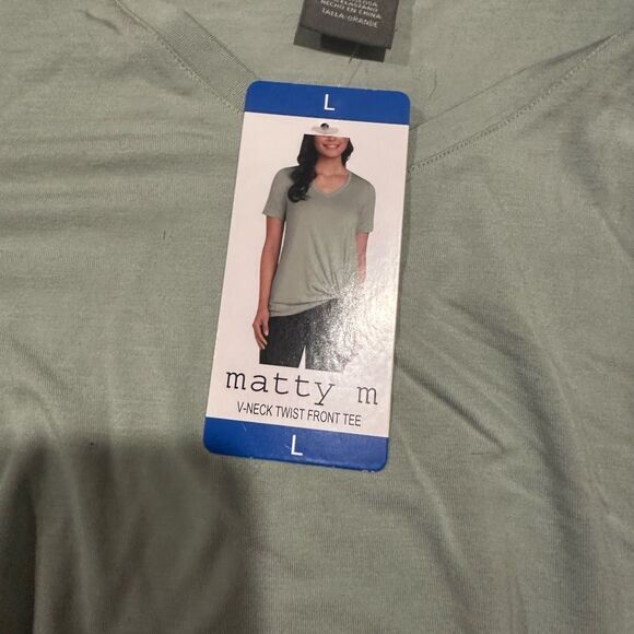 Women's Green Knot Front Top - Picture 4 of 4